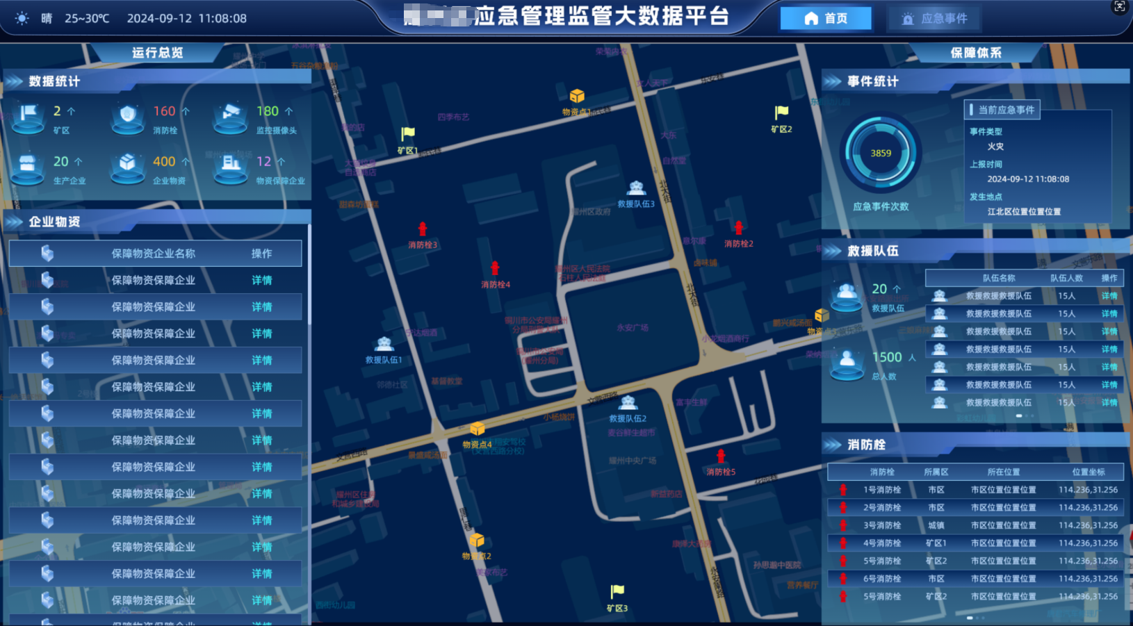 應急管理監(jiān)管平臺